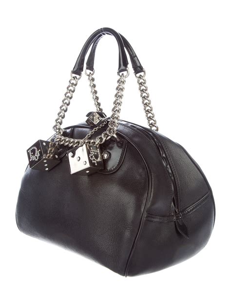 dior dice bag|christian gambler dice bowler bag.